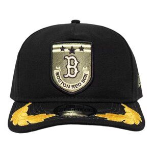 New Era Boston Red Sox Military Patch Pre Curved Adjustable Snapback Hat